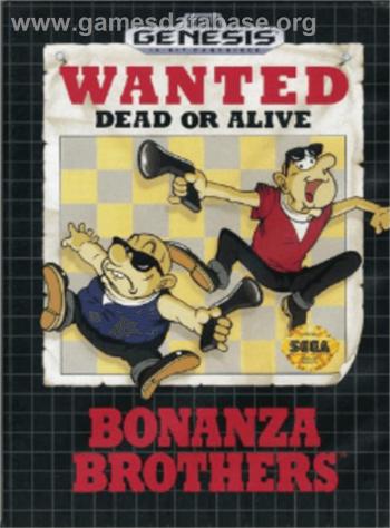 Cover Bonanza Bros. for Genesis - Mega Drive